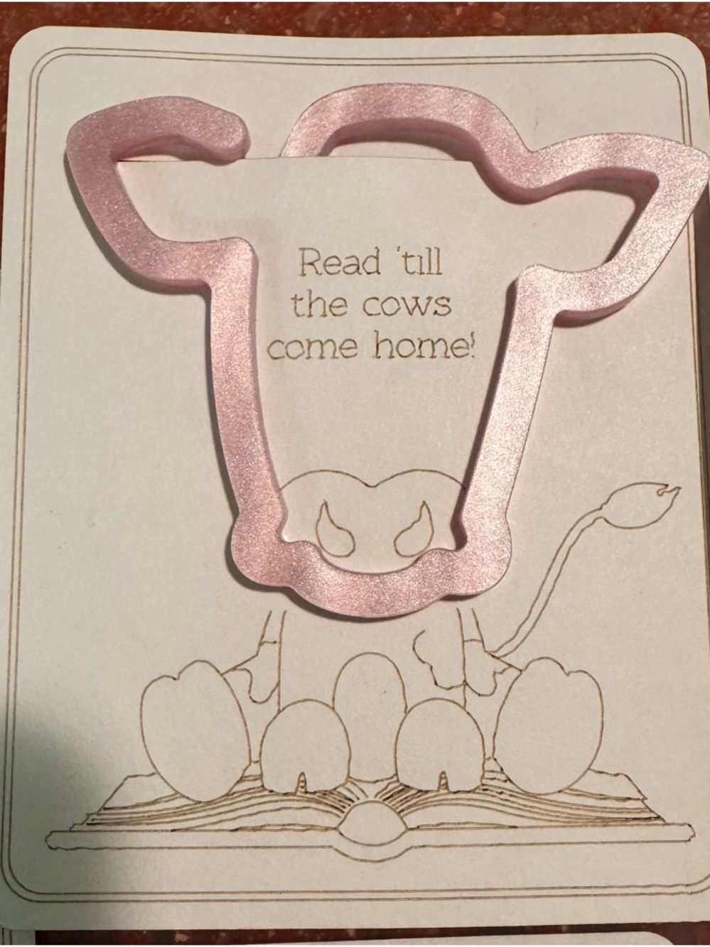Hand crafted Acrylic clip style bookmarks buyers choice of one colors vary